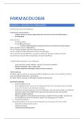 Samenvatting farmacologie voedings-en dieetkunde