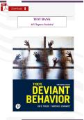Deviant Behavior &lpar;13th Edition&comma; Thio&comma; Taylor & Schwartz&rpar; &ndash; Verified Test Bank & Study Guide &lpar;All Chapters Included&rpar;