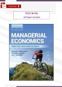 Managerial Economics &lpar;10th Edition&comma; William F&period; Samuelson & Stephen G&period; Marks&rpar; &ndash; Verified Test Bank & Study Guide &lpar;All Chapters Included&rpar;