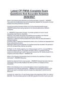 Latest CFI FMVA Complete Exam  Questions And Accurate Answers  2026&sol;2027