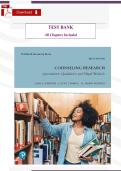 Counseling Research&colon; Quantitative&comma; Qualitative&comma; and Mixed Methods &lpar;3rd Edition&comma; Sheperis&comma; Young & Daniels&rpar; &ndash; Verified Test Bank & Study Guide &lpar;All Chapters Included&rpar;