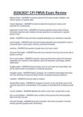 Package deal for CFI FMVA Latest CFI FMVA Complete Exam Questions And Accurate Answers 2026&sol;2027