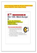 NU 185&colon; Med-Surge II EXAM 4 NU 185 Exam 4 Medical-Surgical Nursing II &lpar;2026&rpar; PDF &vert; Galen College of Nursing