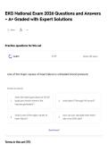 EKG National Exam 2026 Questions and Answers &ndash; A&plus; Graded with Expert Solutions