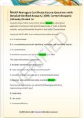 HACCP Managers Certificate Course Questions with  Detailed Verified Answers &lpar;100&percnt; Correct Answers&rpar;  &sol;Already Graded A&plus; 