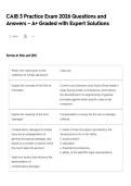 CAIB 3 Practice Exam 2026 Questions and Answers &ndash; A&plus; Graded with Expert Solutions