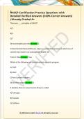 HACCP Certification Practice Questions with  Detailed Verified Answers &lpar;100&percnt; Correct Answers&rpar;  &sol;Already Graded A&plus; 