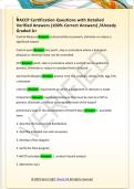 HACCP Certification Questions with Detailed  Verified Answers &lpar;100&percnt; Correct Answers&rpar; &sol;Already  Graded A&plus;