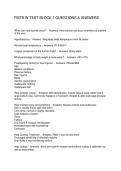 FMTB W TEST BLOCK 1 QUESTIONS & ANSWERS