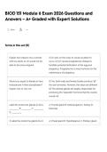 BIOD 151 Module 6 Exam 2026 Questions and Answers &ndash; A&plus; Graded with Expert Solutions