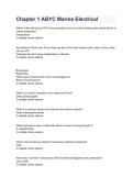Chapter 1 ABYC Marine Electrical &vert; Converted Verified Questions & Answers