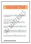 ATI EXIT EXAM QUESTIONS AND ANSWERS GRADED A&plus; 2025&sol;2026