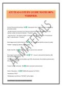 ATI TEAS 6 STUDY GUIDE MATH 100&percnt; VERIFIED&period;