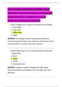 Low Voltage Technician Practice Exam  Questions Correct Answers&comma; and Detailed  Explanations for Computer Science  Students&vert;&vert;Already Graded A&plus; 