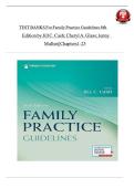 Test Banks For Family Practice Guidelines 6th Edition by Jill C&period; Cash&semi; Cheryl A&period; Glass&semi; &lrm;Jenny Mullen&vert;&vert;Chapter 1-23&period;&vert;&vert;LATEST UPDATED EDITION
