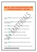 BIO 242 - FINAL EXAM QUESTIONS AND ANSWERS GRADED A&plus; 2025&sol;2026
