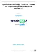 OpenStax Microbiology Test Bank Chapter 23&colon; Urogenital System &vert; Complete & Graded A&plus;