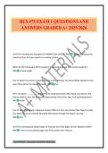 BUS 475 EXAM 1 QUESTIONS AND ANSWERS GRADED A&plus; 2025&sol;2026