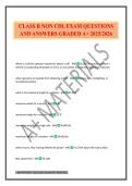 CLASS B NON CDL EXAM QUESTIONS AND ANSWERS GRADED A&plus; 2025&sol;2026