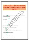 CHEM 120 FINAL EXAM STUDY GUIDE QUESTIONS AND ANSWERS GRADED A&plus; 2025&sol;2026
