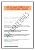 CLG 0010 EXAM QUESTIONS AND ANSWERS GRADED A&plus; 2025&sol;2026