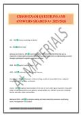 CHSOS EXAM QUESTIONS AND ANSWERS GRADED A&plus; 2025&sol;2026