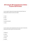 ATI Comp B RN Comprehensive Online Practice 2023 B Exam &vert; Converted Verified Questions & Answers