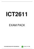ICT2611 EXAM PACK 2026