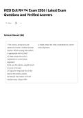 HESI Exit RN V4 Exam 2026 &vert; Latest Exam Questions And Verified Answers