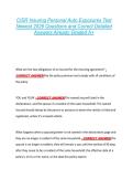 CISR Insuring Personal Auto Exposures Test  Newest 2026 Questions and Correct Detailed  Answers Already Graded A&plus; 