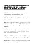 214 FLORIDA INSURANCE EXAM LATEST COMPREHENSIVE TEST PAPER 2026 COMPLETE ANSWERS ACCURATE