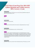 NAUI Nitrox Exam Prep &vert; Converted Verified Questions & Answers