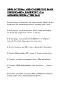 ABIM INTERNAL MEDICINE ITE TEST BANK CERTIFICATION REVIEW SET 2026 ANSWERS GUARANTEED PASS