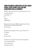 ABIM INTERNAL MEDICINE ITE TEST BANK FINAL STUDY SHEET 2026 SOLVED QUESTIONS FULLY CORRECT