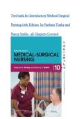 Test bank for Introductory Medical Surgical Nursing 10th Edition &lpar;Lippincott Williams & Wilkins&comma; 2009&rpar; by Barbara Timby and Nancy Smith&comma; Isbn no&semi; 9781605470641&comma; all Chapters Covered &lpar;NEWEST 2026&rpar;