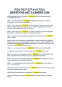 WGU D027 EXAM ACTUAL QUESTIONS AND ANSWERS 2026