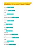 LAB VALUES EXAMS WITH 100&percnt; CORRECT VERIFIED&sol;DETAILED ANSWERS UPDATED 2025&sol;2026 BEST GRADED A&plus; FOR PASS