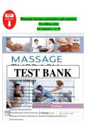TEST BANK Massage therapy principles and practice 7th edition salvo All chapters 1 to 30