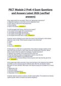 PECT Module 2 PreK-4 Exam Questions and Answers Latest 2026