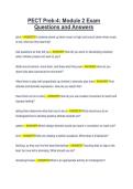 PECT Prek-4&comma; Module 2 Exam Questions and Answers 