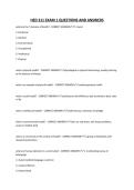HED 311 EXAM 1 QUESTIONS AND ANSWERS