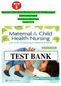 Test Bank for Maternal & Child Health Nursing Care of the Childbearing & Childrearing Family 9th Edition by Silbert-Flagg