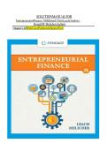 Entrepreneurial Finance 7th Edition Solution Manual &vert; Leach & Melicher &ndash; 2025 Step-by-Step Startup & Valuation Solutions