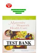 TEST BANK Maternity women s health care 11th edition by Lowdermilk Chapter 1 to 37