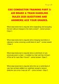 CSX CONDUCTOR TRAINING PART 3&colon;  AIR BRAKE & TRAIN HANDLING  RULES 2026 QUESTIONS AND  ANSWERS&vert; ACE YOUR GRADES&period; 