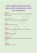 EXAM 1 - BIOS252 &sol; BIOS 252 &lpar;LATEST 2025 &sol; 2026&rpar;Study Bundle &colon; ANATOMY AND PHYSIOLOGY II WITH LAB &ndash; CHAMBERLAIN