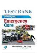 Test Bank for Prehospital Emergency Care 11th Edition By Joseph J&period; Mistovich&comma; Keith J&period; Karren&comma; Brent Hafen 9780134704456 Chapter 1-46 &vert; Complete Guide A&plus;