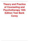 Test Bank for Theory and Practice of Counseling and Psychotherapy 10th Edition &lpar; Corey&comma; 2024&rpar; All Chapters 1- 16&vert;&vert; Latest Edition