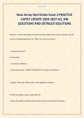 New Jersey Real Estate Exam 2 PRACTICE LATEST UPDATE 2026-2027 ALL 300 QUESTIONS AND DETAILED SOLUTIONS