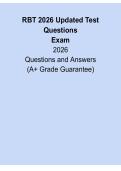 RBT 2026 Updated Test Questions&colon; Certification Practice